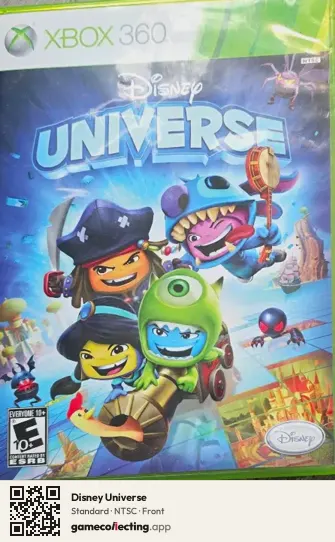 Disney Universe Xbox 360, NTSC box front