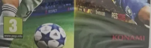 Pro Evolution Soccer 2016, the PEGI square on its front