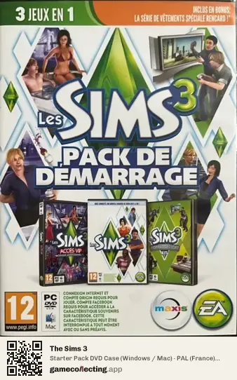 The Sims 3 Computer, France box front