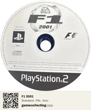 F1 2001 PlayStation 2, PAL disc
