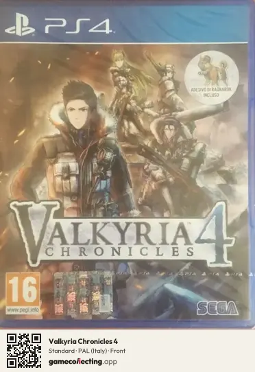 Valkyria Chronicles 4 PlayStation 4, Italy box front
