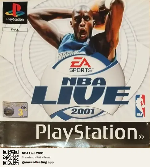 NBA Live 2001 PlayStation, PAL box front
