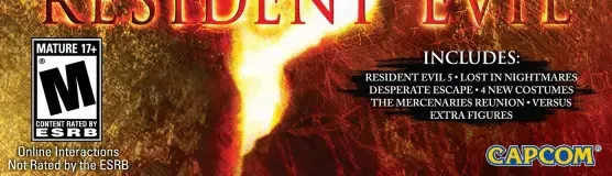Resident Evil 5, the ESRB box on its front