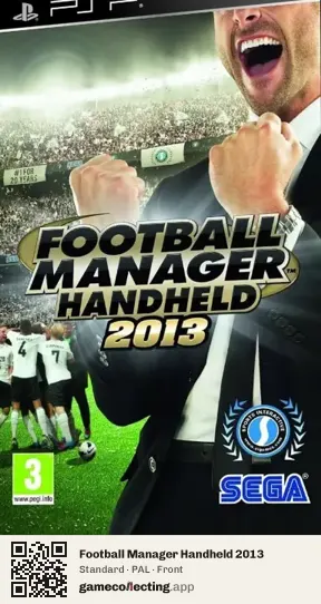 Football Manager Handheld 2013 PlayStation Portable, PAL box front
