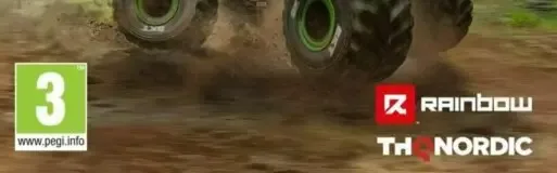 Monster Jam Steel Titans 2, the PEGI square on its front