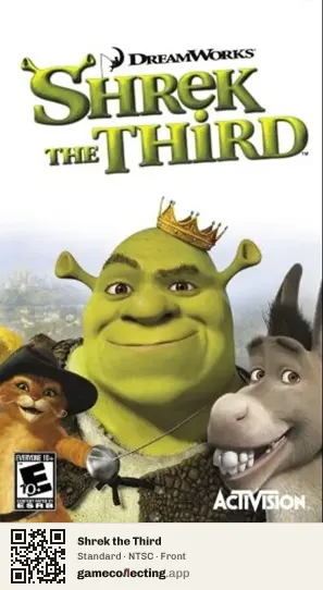 Shrek the Third PlayStation Portable, NTSC box front