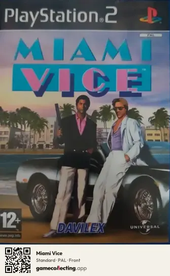 Miami Vice PlayStation 2, PAL box front