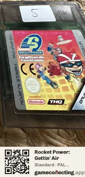 Rocket Power: Gettin' Air Game Boy Color, PAL cartridge label