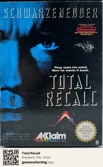 Total Recall Nintendo Entertainment System, PAL box front