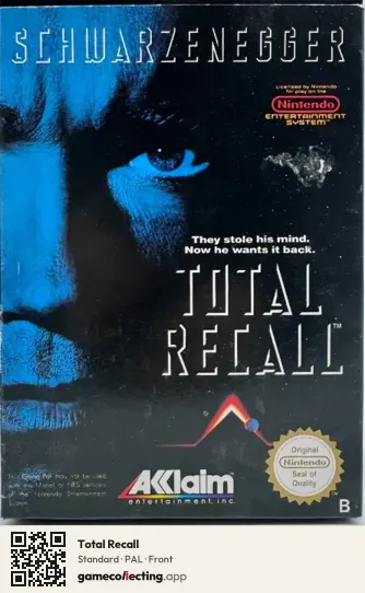 Total Recall Nintendo Entertainment System, PAL box front