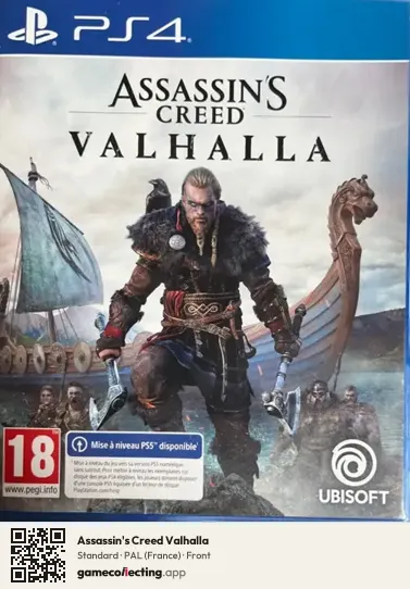 Assassin's Creed Valhalla PlayStation 4, France box front