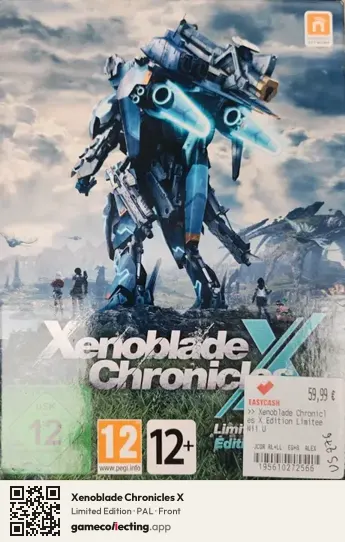 Xenoblade Chronicles X Nintendo Wii U, PAL box front