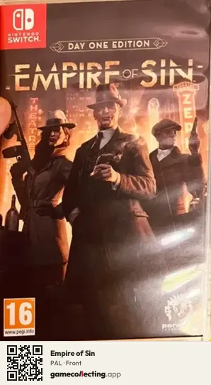 Empire of Sin Nintendo Switch, PAL box front