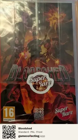 Bloodshed Nintendo Switch, PAL box front