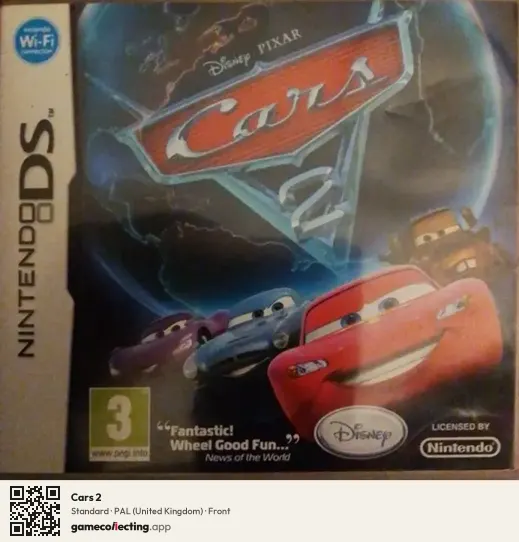 Cars 2 Nintendo DS, United Kingdom box front