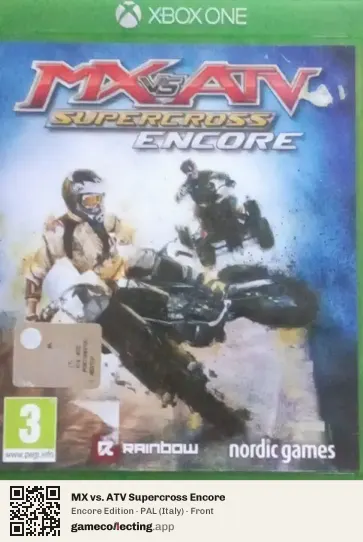 MX vs. ATV Supercross Encore Xbox One, Italy box front