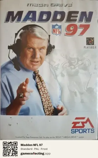 Madden NFL 97 Sega Mega Drive / Genesis, PAL box front