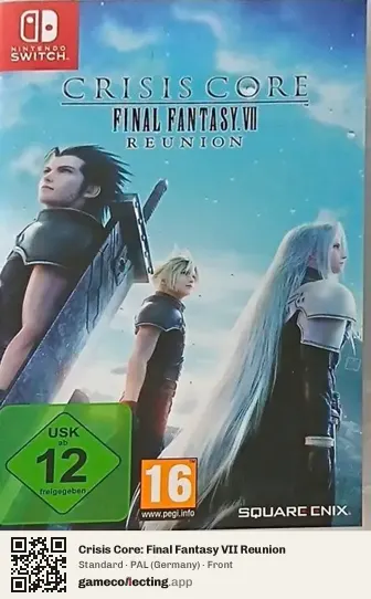 Crisis Core: Final Fantasy VII Reunion Nintendo Switch, Germany box front