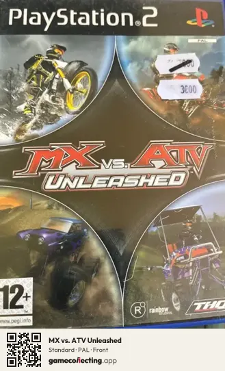 MX vs. ATV Unleashed PlayStation 2, PAL box front