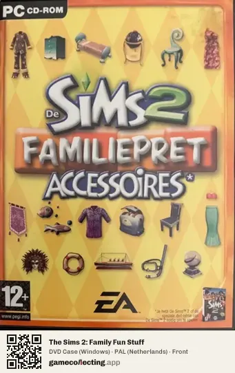 The Sims 2: Family Fun Stuff Computer, Netherlands box front