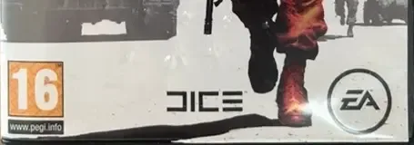 Battlefield: Bad Company 2, the PEGI square on its front