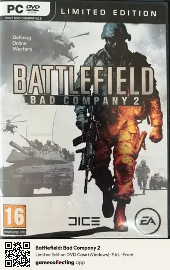 Battlefield: Bad Company 2 Computer, PAL box front