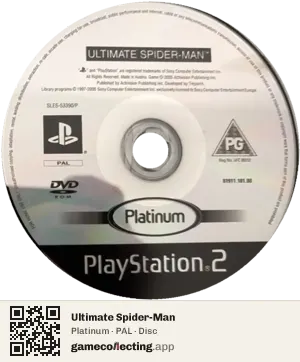 Ultimate Spider-Man PlayStation 2, PAL disc