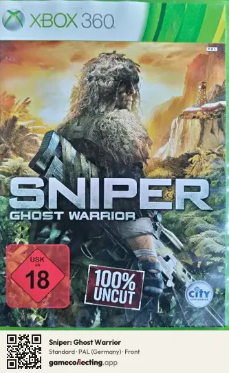 Sniper: Ghost Warrior Xbox 360, Germany box front