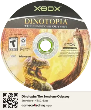 Dinotopia: The Sunstone Odyssey Xbox, NTSC disc