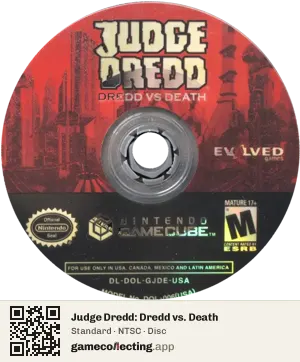 Judge Dredd: Dredd vs. Death Nintendo GameCube, NTSC disc