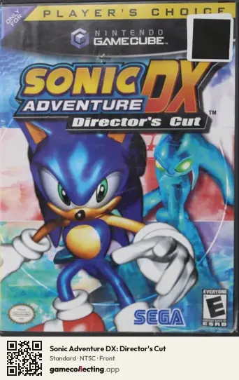 Sonic Adventure DX: Director's Cut Nintendo GameCube, NTSC box front