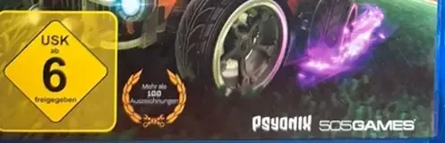 Rocket League, the USK square on its front