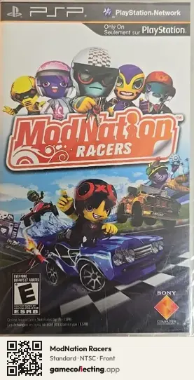 ModNation Racers PlayStation Portable, NTSC box front