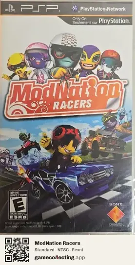 ModNation Racers PlayStation Portable, NTSC box front
