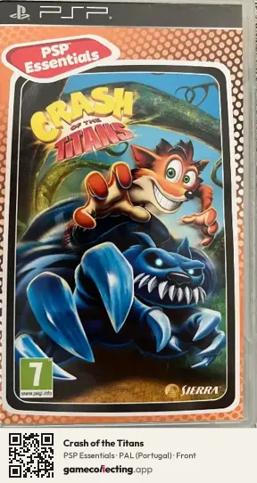 Crash of the Titans PlayStation Portable, Portugal box front
