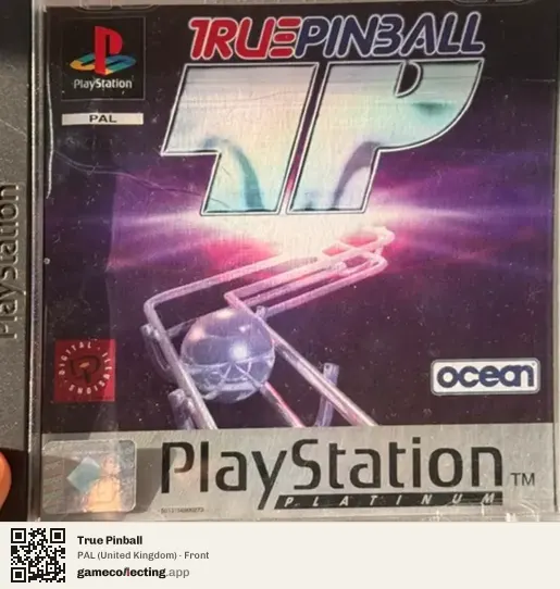 True Pinball PlayStation, United Kingdom box front