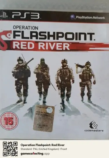 Operation Flashpoint: Red River PlayStation 3, United Kingdom box front