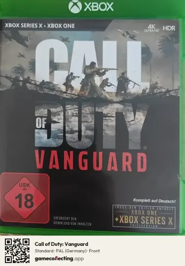 Call of Duty: Vanguard Xbox Series X, Germany box front