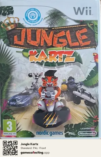 Jungle Kartz Nintendo Wii, PAL box front