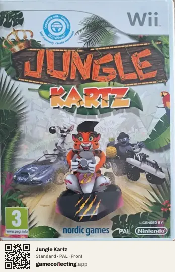 Jungle Kartz Nintendo Wii, PAL box front