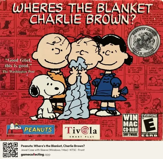 Peanuts: Where's the Blanket, Charlie Brown? Computer, NTSC box front