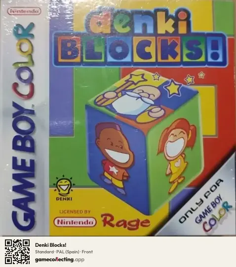 Denki Blocks! Game Boy Color, Spain box front