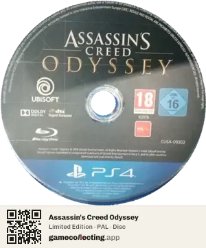 Assassin's Creed Odyssey PlayStation 4, PAL disc