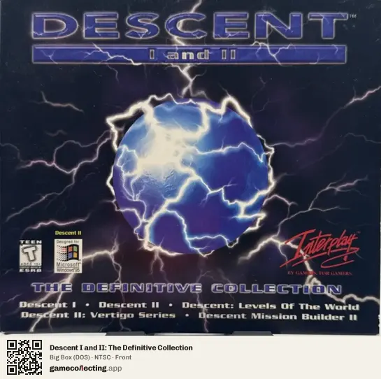 Descent I and II: The Definitive Collection Computer, NTSC box front