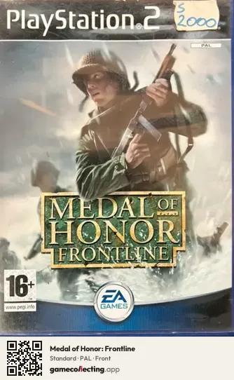 Medal of Honor: Frontline PlayStation 2, PAL box front