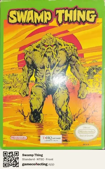Swamp Thing Nintendo Entertainment System, NTSC box front
