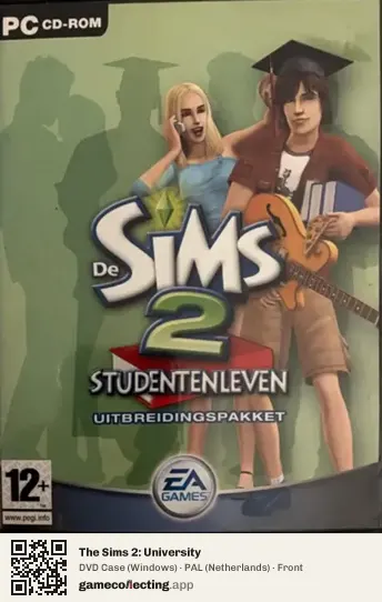 The Sims 2: University Computer, Netherlands box front