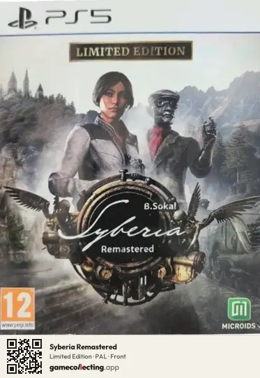 Syberia Remastered PlayStation 5, PAL box front