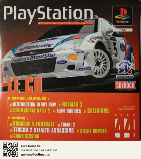 Euro Demo 45 PlayStation, France box front