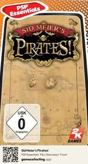 Sid Meier's Pirates! PlayStation Portable, Germany box front